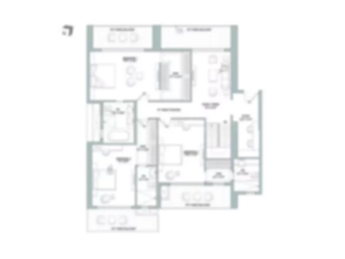 Indiabulls Heights 2 bhk Floor Plan